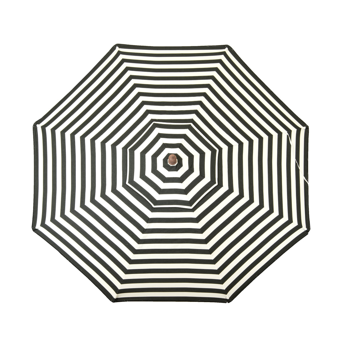 italian market patio umbrella Euro 9ft Umbrella Black and White Stripe
