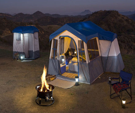 fire pit tent DestinationGear 5995 Portable Propane Outdoor Fire Pit, Black