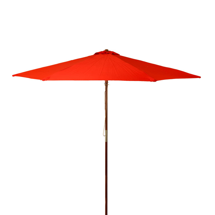 9 ft Classic Wood Patio Umbrella