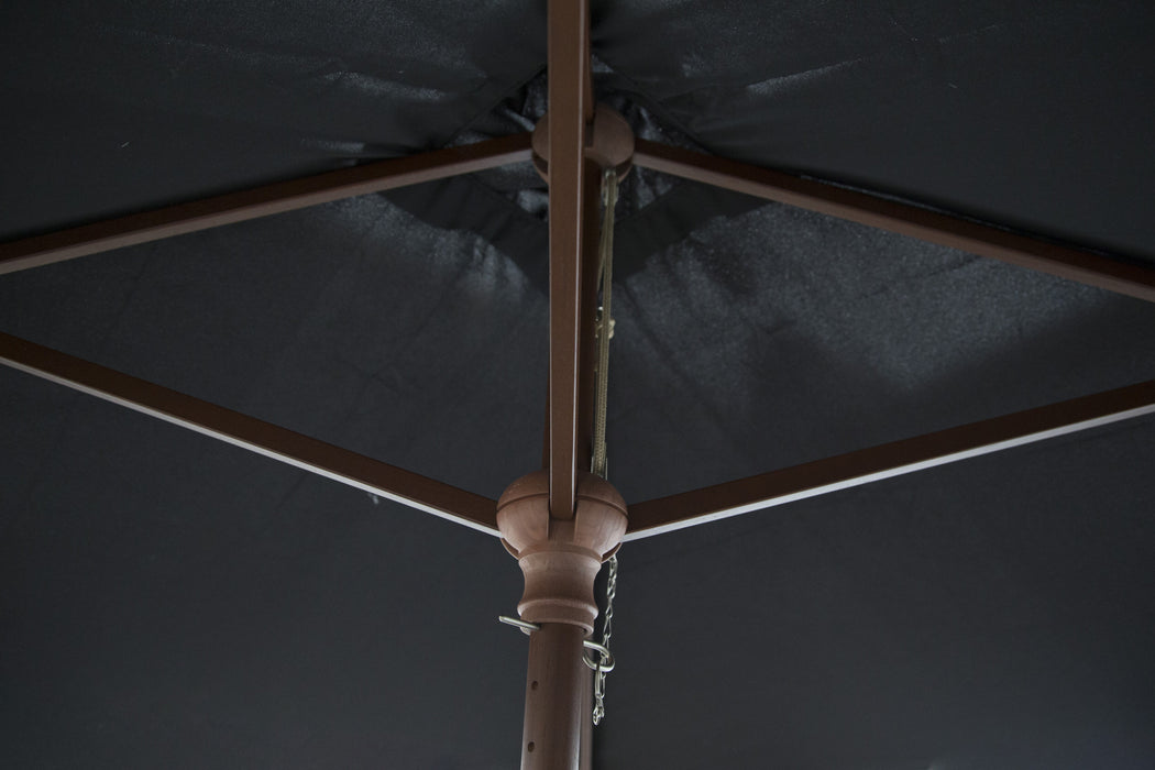 Classic Wood 6.5 ft Square Patio Umbrella