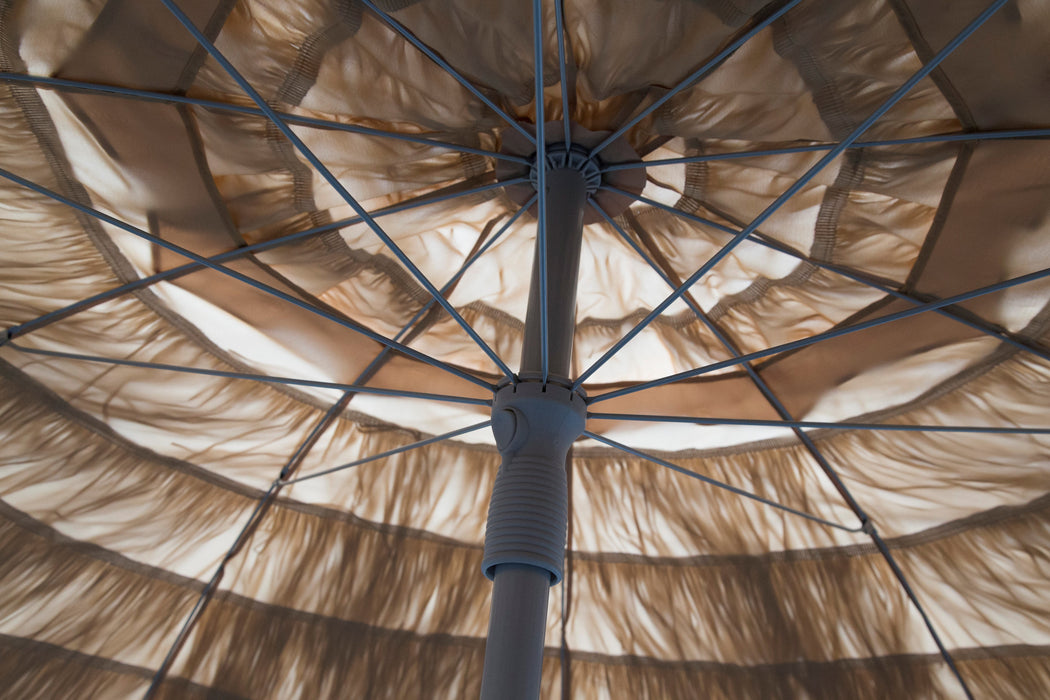 7 thatch patio umbrellas Palapa Tiki Umbrella 7'6" - Whiskey Brown