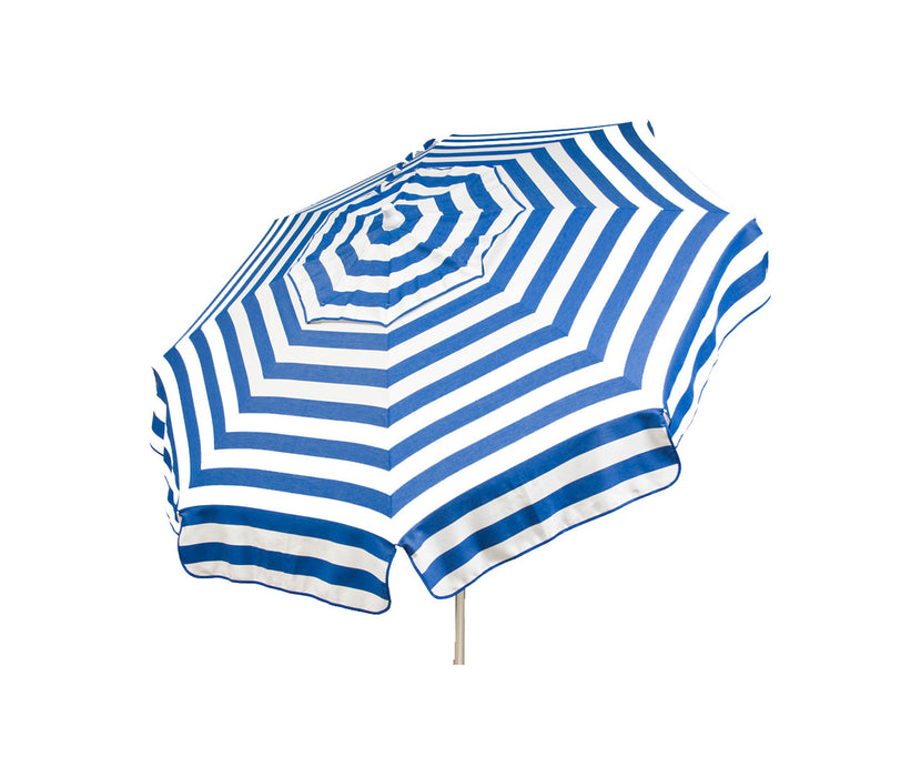 dixieline patio umbrellas 6' Round Italian Patio Umbrella In Blue/White