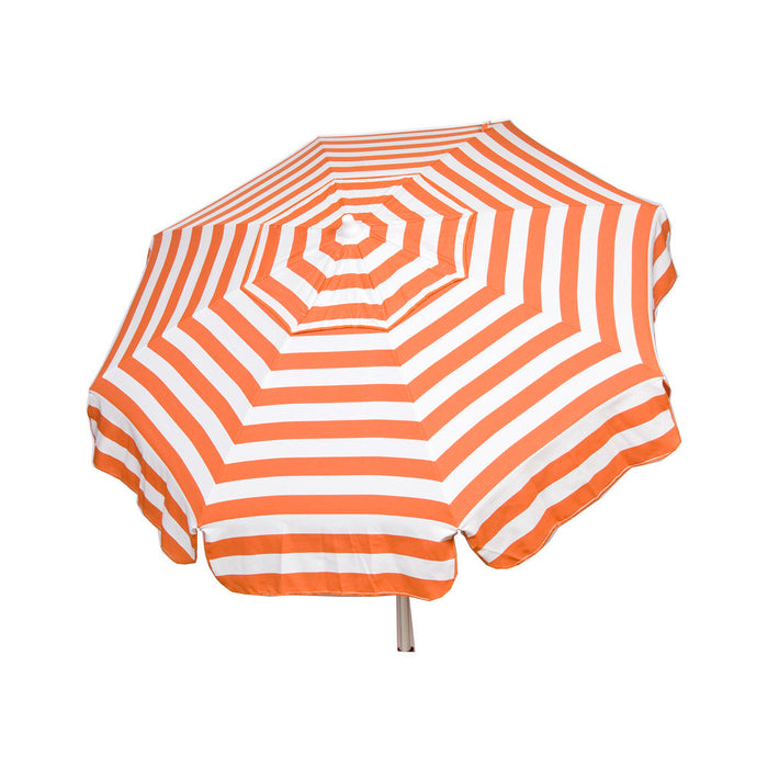 italian flag half umbrella patio Italian 6 ft Umbrella Acrylic Stripes Orange and White
