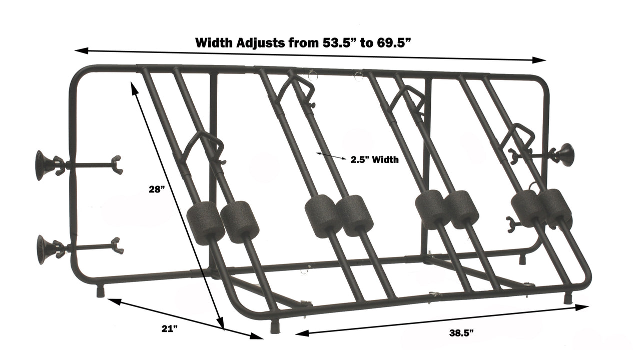 Advantage SportsRack BedRack Pickup Truck 4 Bike Rack