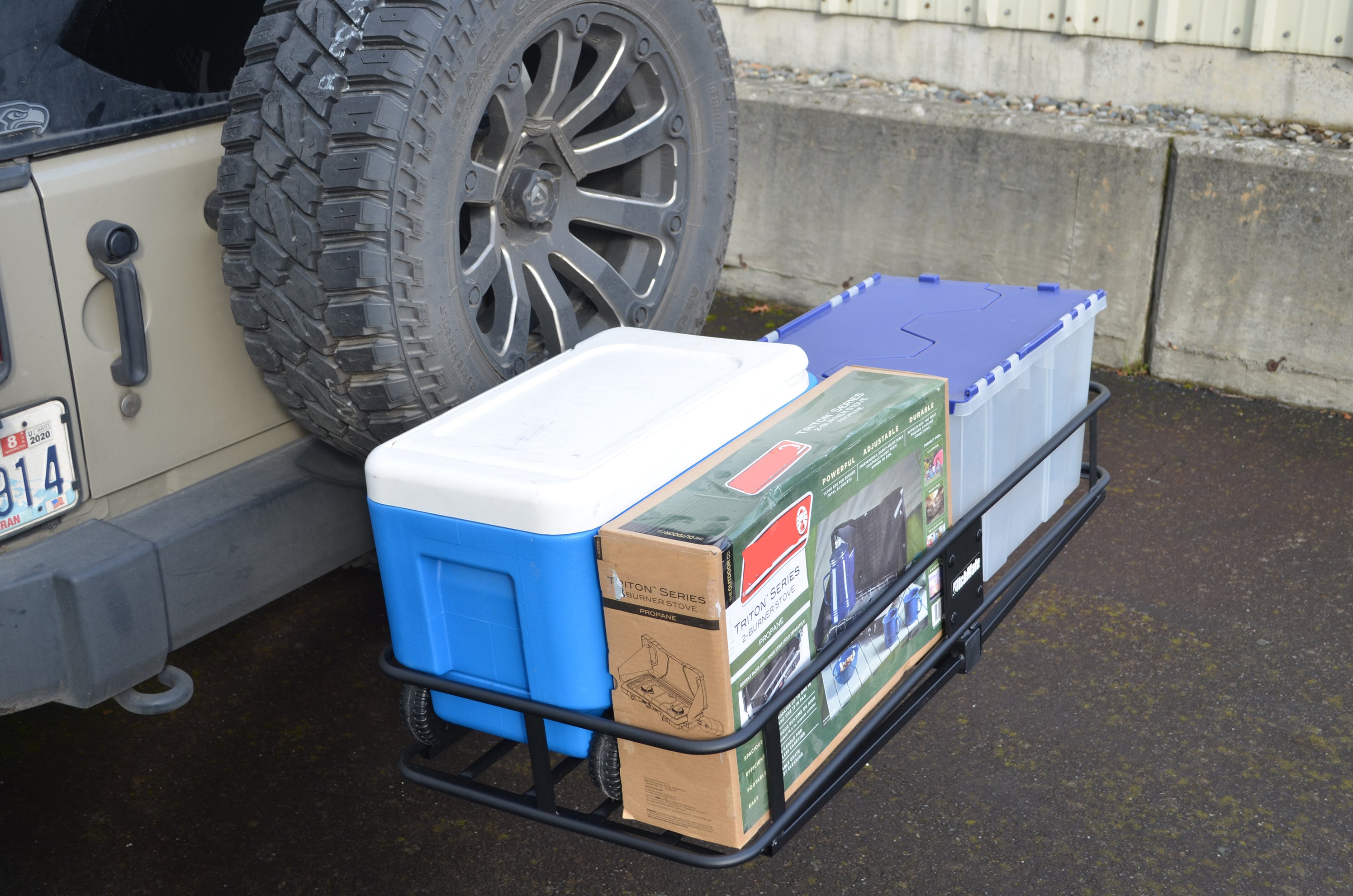 Folding Cargo Carrier for 2” Receivers by HitchMate —