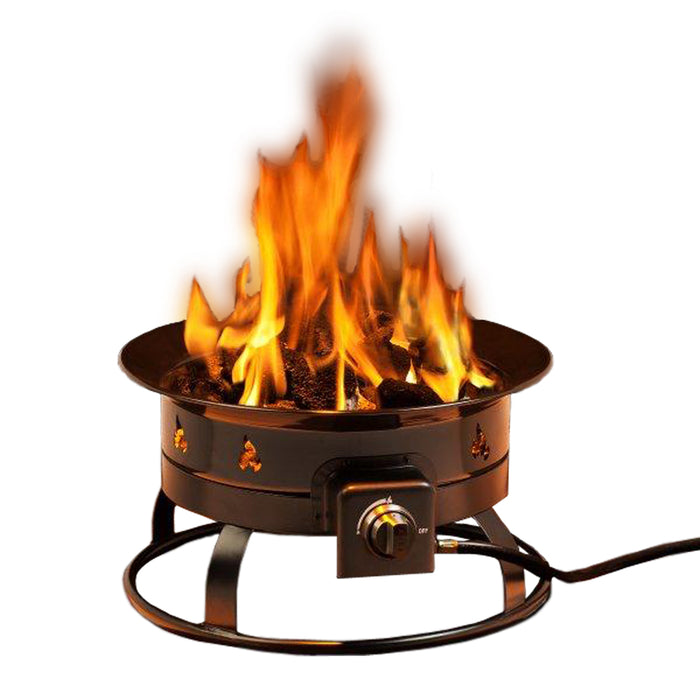 BUNDLE DEAL: PROPANE FIRE PIT WITH LID AND CARRY BAG