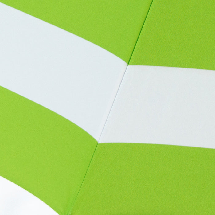 lime green and white striped patio umbrella Deluxe 8 ft Lime and White Stripe Patio & Beach Umbrella with Travel Bag 1121